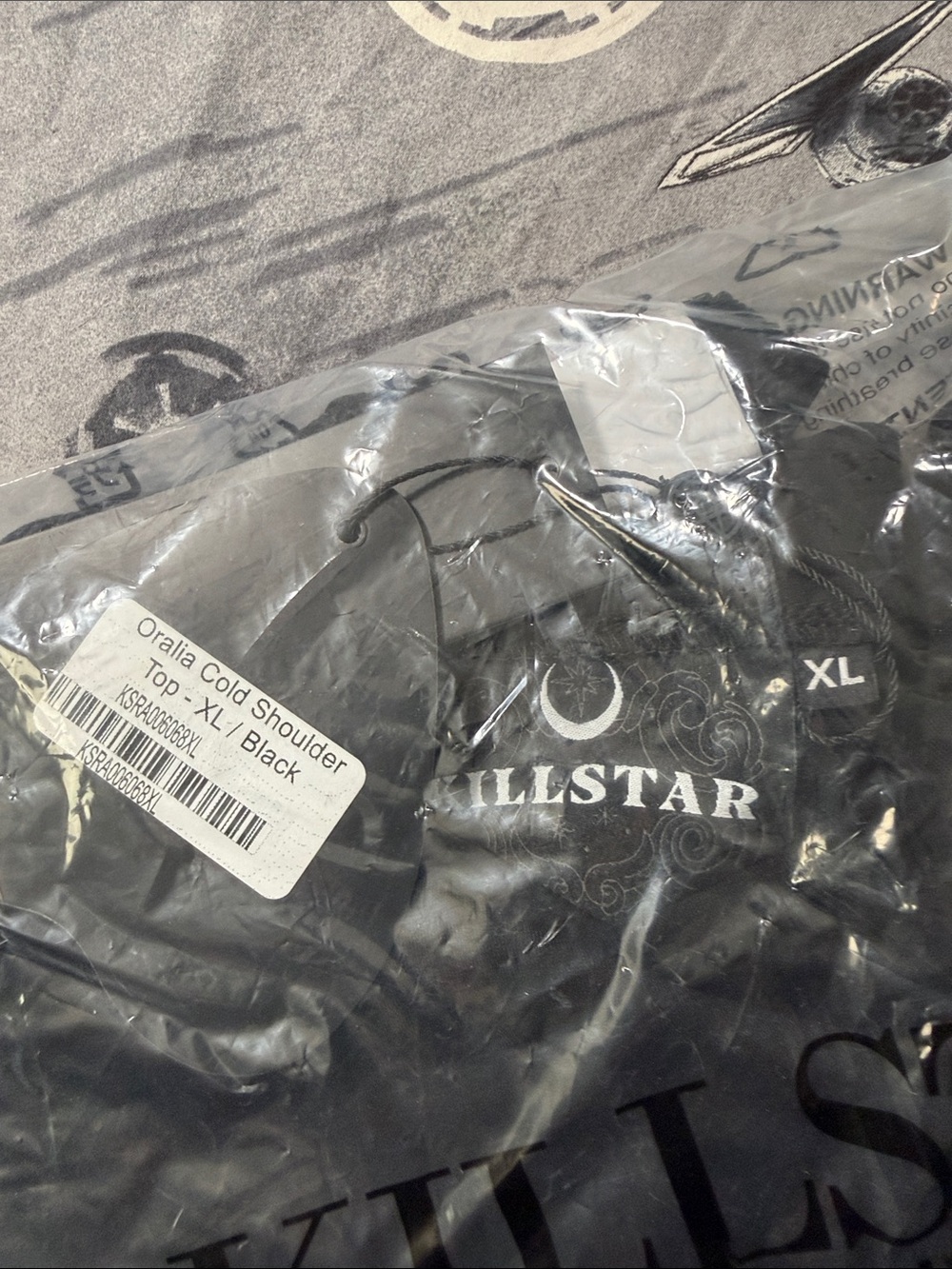 BNWT KILLSTAR ORALIA COLD SHOULDER TOP XL - Picture 4 of 5